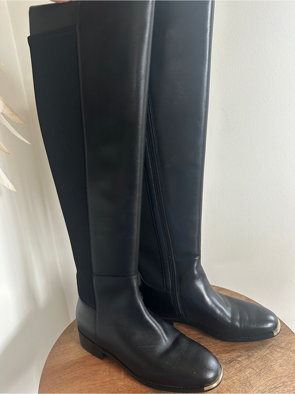 Cole Haan Black Over-the-Knee Riding Boots